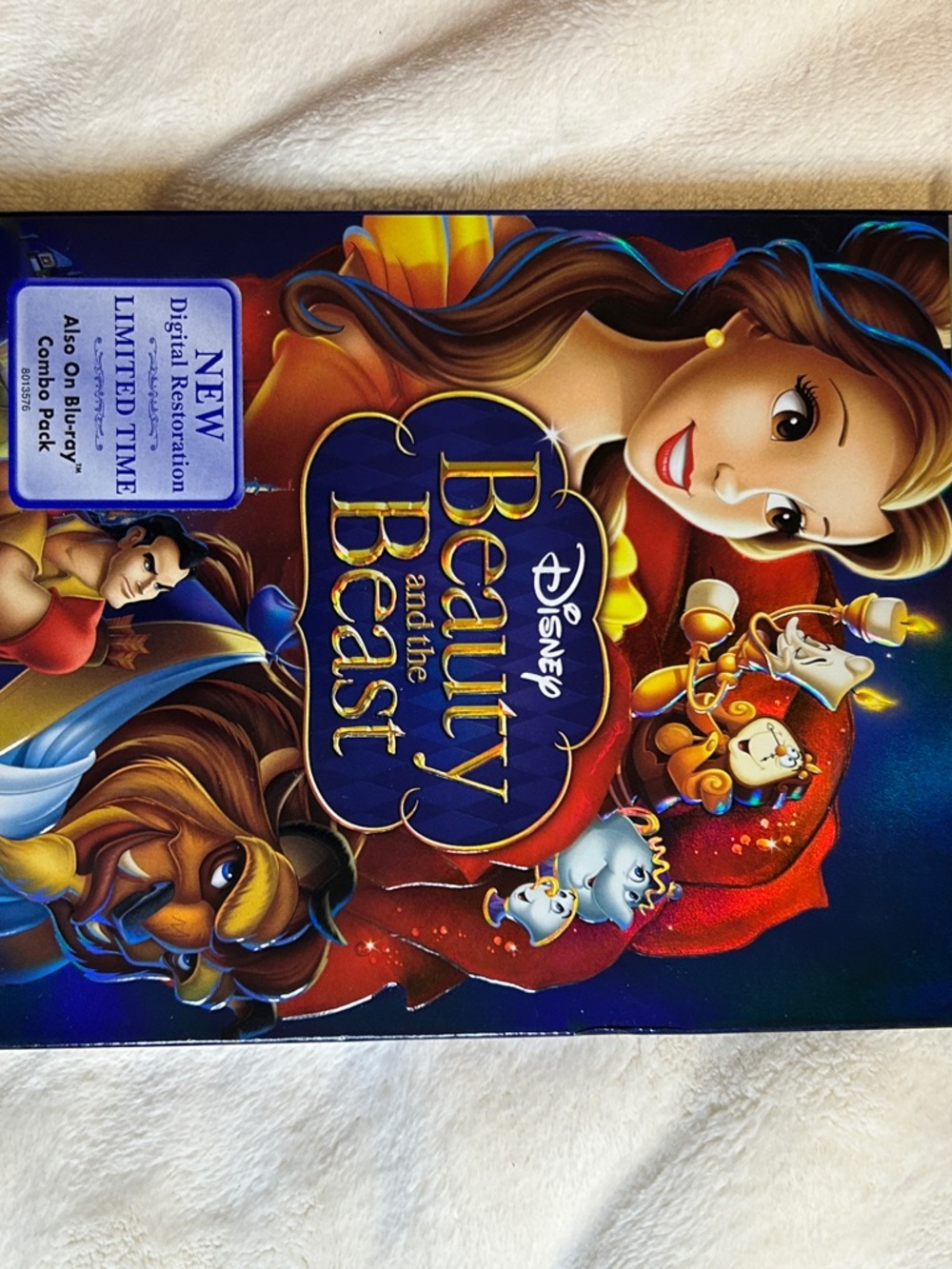 Disney Beauty and the Beast 2 Disc DVD - Blue Red Gold